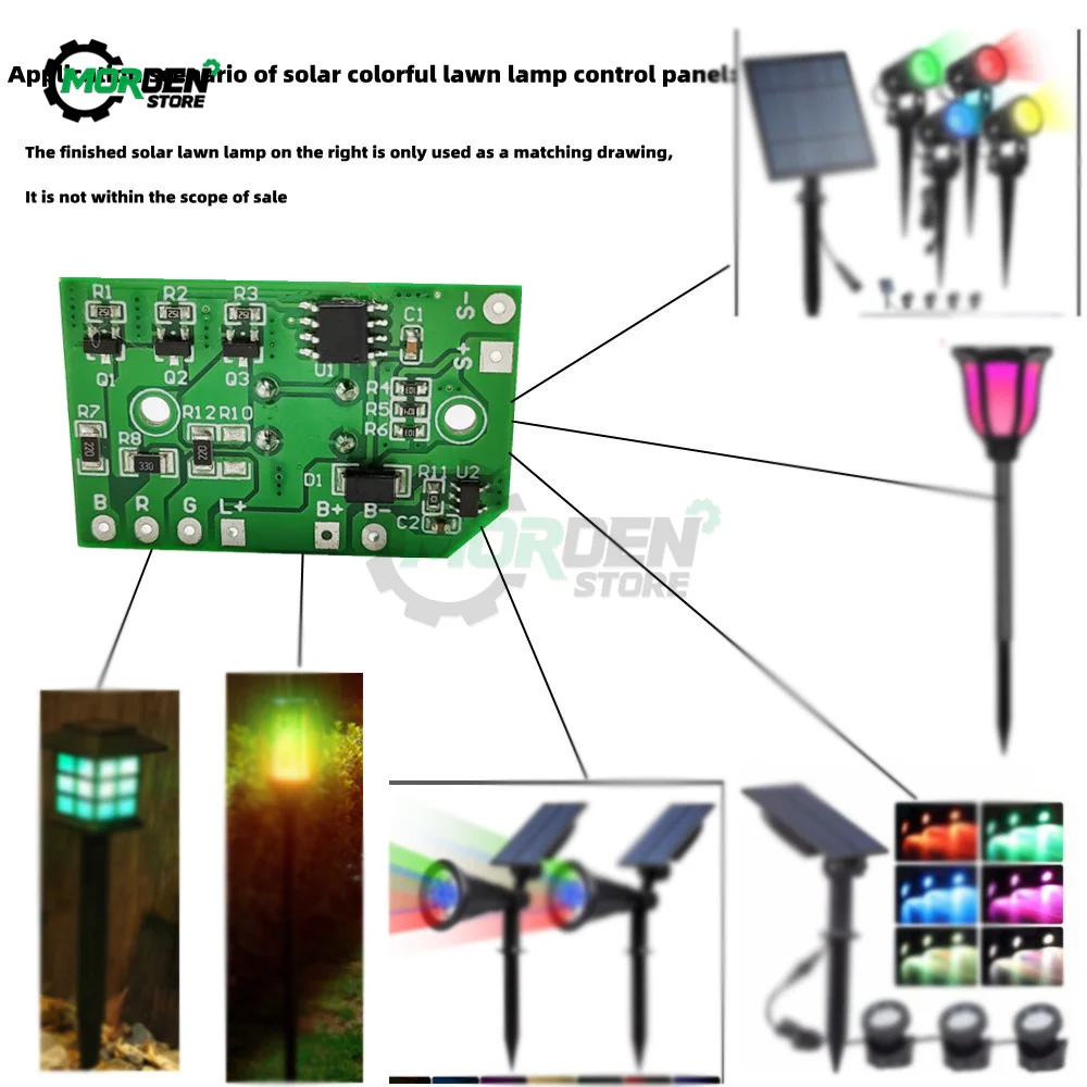 3,2V 3,7V 6/12V 1A Lichtsteuerung Solar Rasen Lampe Schaltplatine