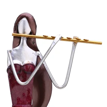 

New Home Decoration Saxophone Player Ornament Iron Art Decor Handmade Craft Creative Modern Sculpture Saxophone Enthusiasts Gift