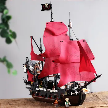 

Queen Anne's Reveage boat Pirates of the Caribbean Ship Compatible 16009 LELepinbrick 4195 Model Building Blocks Bricks Toy