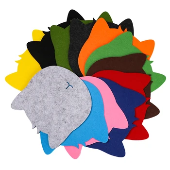 

1PC 200 * 200 * 3mm Cute Felt Pad Cat Mouse Pad Computer Mouse Laptop And Universal For Tablet PC Laptop Supplies
