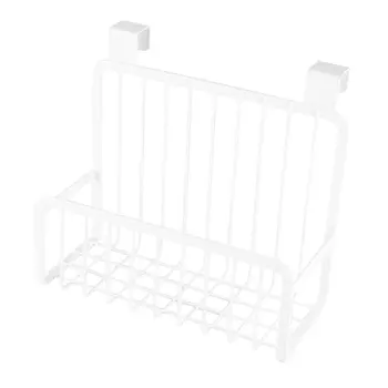 

Kitchen Cabinet Hanging Rack Iron Shelves Hanging Wire Basket Storage Organizer Kitchen Closet Office White Hanging Holder