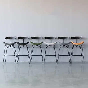 

Nordic Ant Chairs Bar Stools Simple Industrial Style Creative Backrest Coffee Restaurant High Stools Bar Chair
