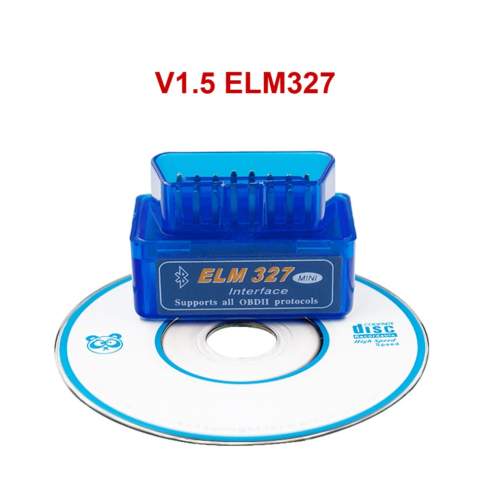 Мини ELM327 Bluetooth V2.1 V1.5 OBD2 автомобильный диагностический инструмент для Android/Symbian/Windows PC OBDII протокол BT код ридер - Цвет: ELM327 V1.5