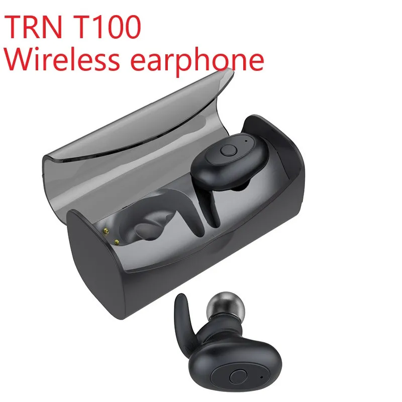 Абсолютно новые TRN T100 Беспроводные Bluetooth 5 0 мини зарядка кабина наушники HIFI