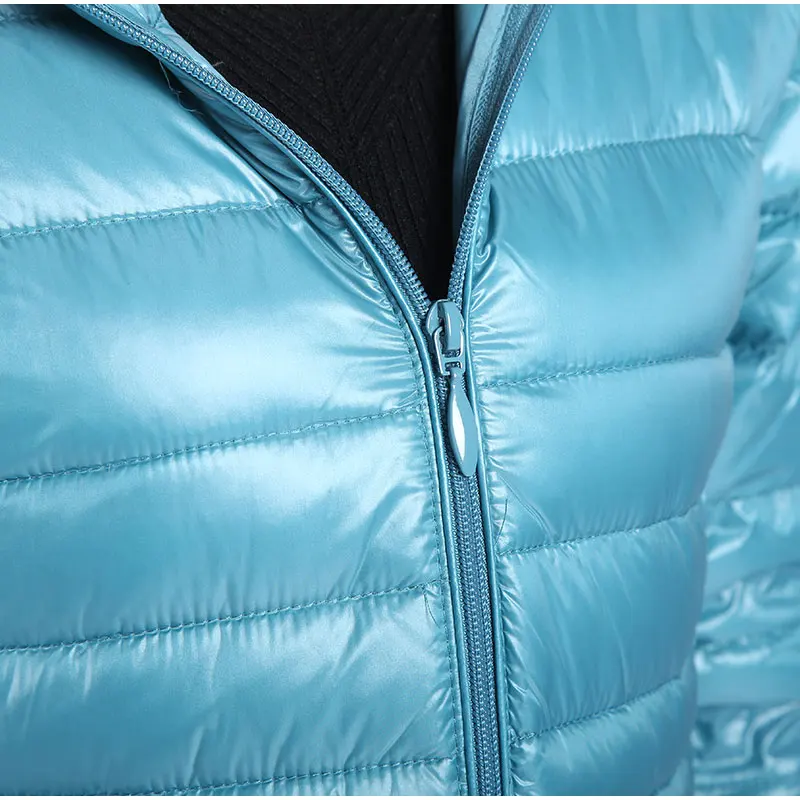 Winter Plus Size Womens Hoody Duck Down Jackets 3XL 4XL 7XL Mid Long Ultra Light Down Coat Hooded Puffer Jacket Autumn Parkas
