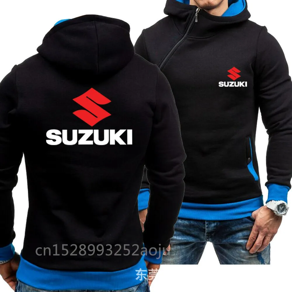 Для автомобиля Suzuki для мотокросса, для езды на мотоцикле, велосипеде байкер мото вязаный свитер, вязаный свитер, мотоцикл пуловер с рыцарем хлопчатобумажная Повседневная Толстовка YF - Цвет: Черный