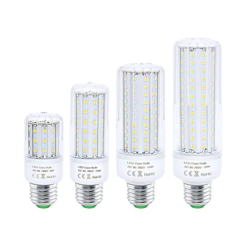 

Super Bright SMD 2835 E27 LED Corn Lamp 5W 10W 15W 20W Light Bulb AC 220V for home lighting table lamp chandelier spotlight