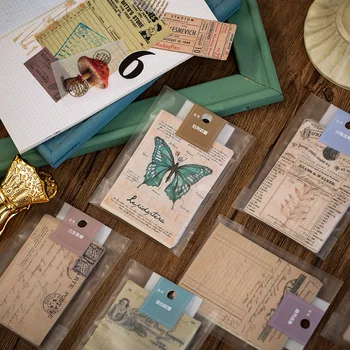 

30sheets/pack Creative Retro Vintage Decoration Stickers Scrapbooking Diary Decoration Travel Sticker Stationery Sticker