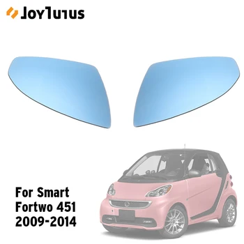 

2pcs Electronic Heating Anti-glare Blue Rear View Mirror For Smart Fortwo Forfour 451 2009-2014 Large Vision Car Exterior Mirror