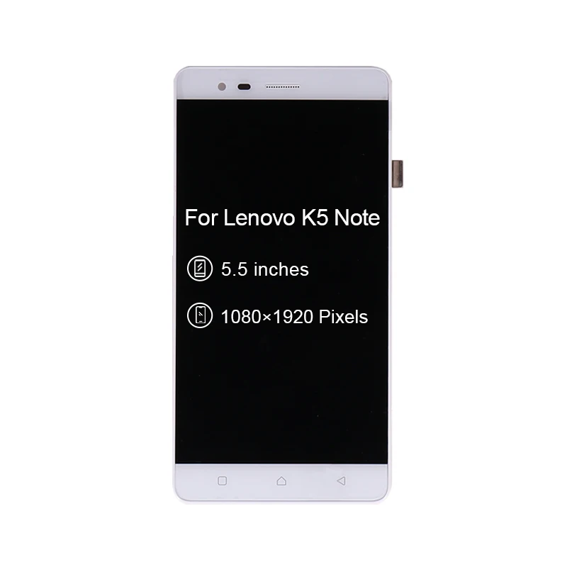 10pcs/lot For Lenovo Vibe K5 Note Display Touch Screen+Frame Assembly For Lenovo K5 Note Display A7020 LCD Free Shipping DHL EMS