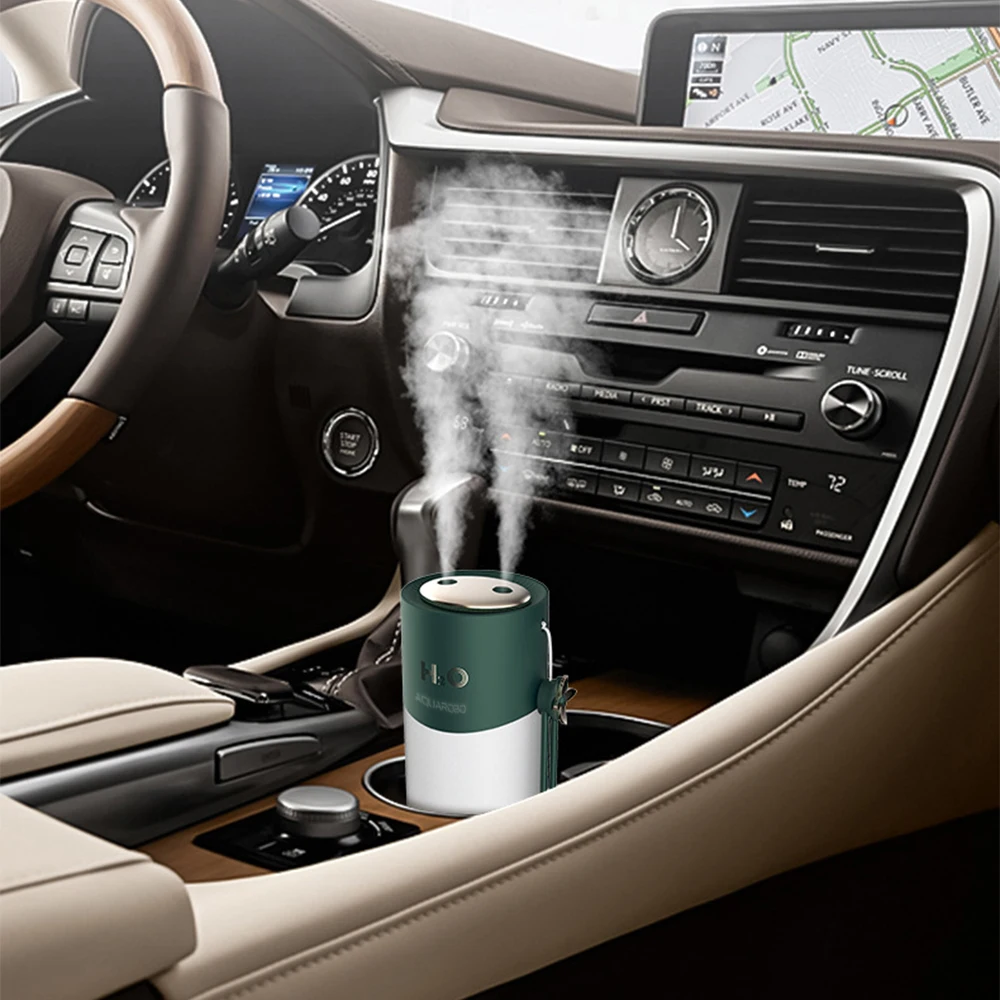 

300/450ML Humidifier Home/Car/Office/Room Moisture USB Charging Atomizer One/Two Port Spray Night Light Aromatherapy Women Gift