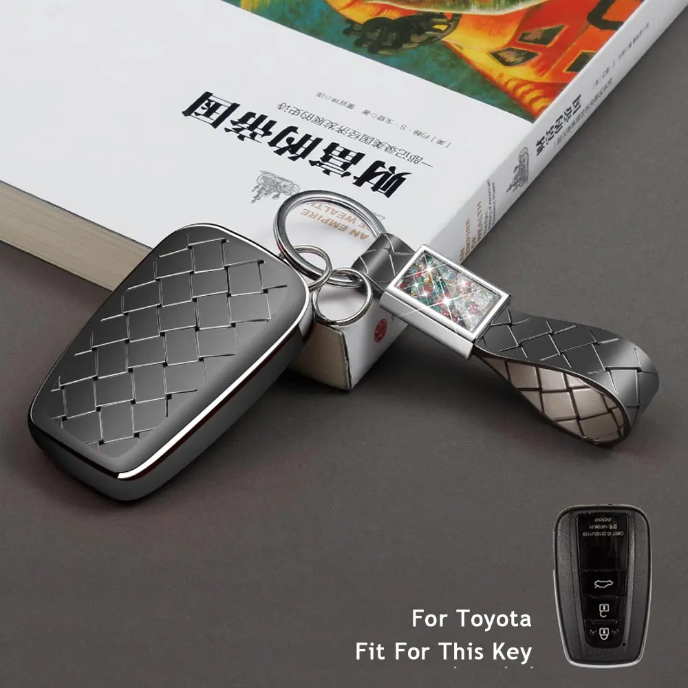 2 3 кнопки крышка смарт-ключа автомобиля чехол для Toyota CHR Camry Prius Prado- Aygo RAV4 Corolla Ключи брелок ТПУ - Название цвета: Option 6