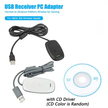 

ALLOYSEED For Xbox 360 Wireless Controller Gamepad PC Adapter Gaming USB Receiver For Microsoft XBOX 360 Console With CD Drive