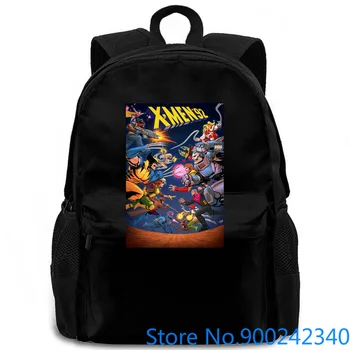 

X-Marvel Comic 3D Print Pure Round Collar women men backpack laptop travel school adult student