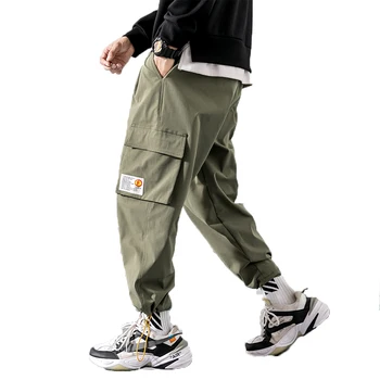 

2019 Autumn Mens Cargo Pants Men Army Streetwear Jogger Trousers Men Ankle-Length Harem Pants Male Hip Hop Pantalon Hombre M-5XL