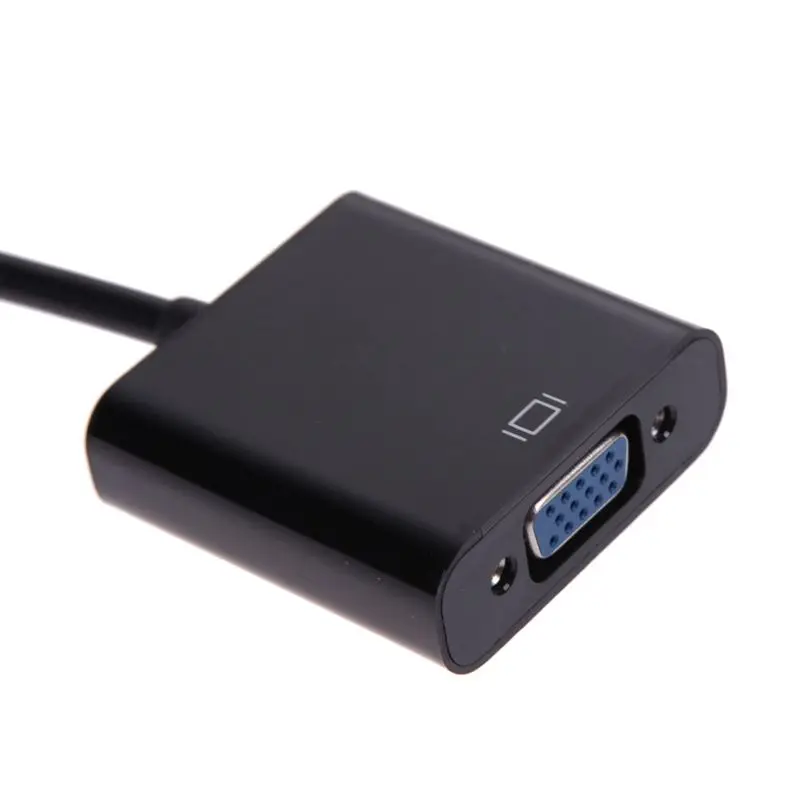 1080P Micro-HDMI/Mini HDMI/HDMI в VGA конвертер адаптер с аудио-видео кабель черный