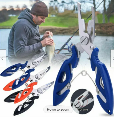 Fishing Plier Scissor Braid Line Lure Cutter Hook Remover etc. Tackle Tool Cutting Fish Use Tongs Multifunction Scissors | Спорт и
