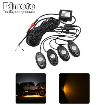 

For SUV ATV Truck Rock Lamp New 9W/pod LED Rock Light Body Light RGB Car Lamp bluetooth motorycle ROCK LIGHTS for Cell Phone IOS