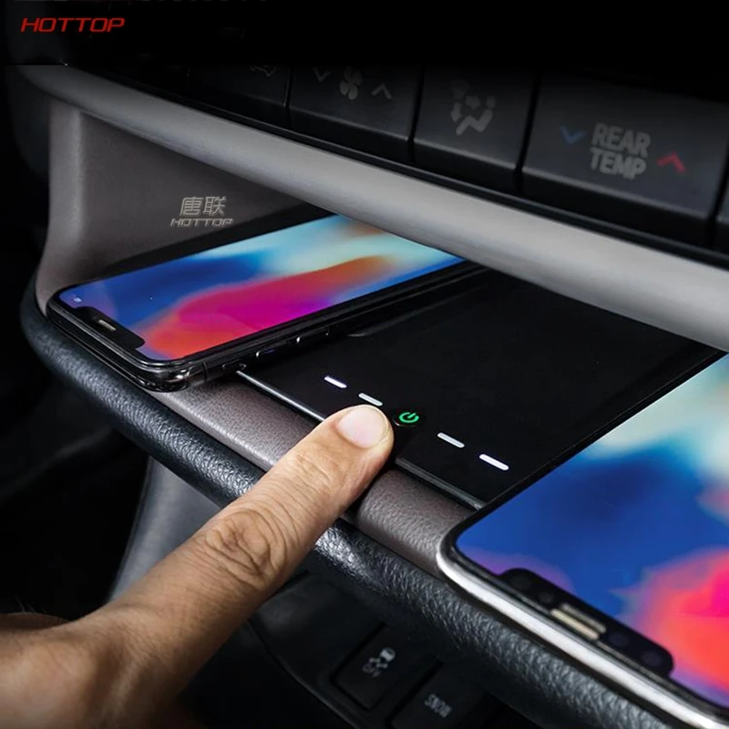 ABS+ PC черная центральная плата беспроводного зарядного устройства для Toyota Highlander