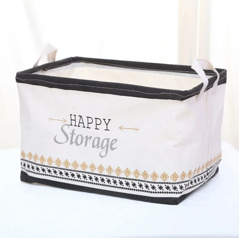 1pc Waterproof Foldable Cloth Storage Basket For Toy Dirty Clothes Laundry Basket