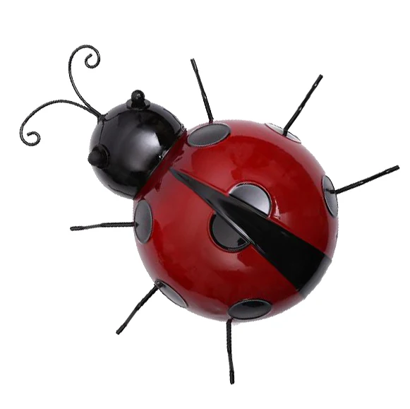 Mini Metal Ladybird Home Decor Kids Toys DIY Ladybug - Best Indoor Outdoor Decorations for Patio Yard Office and House