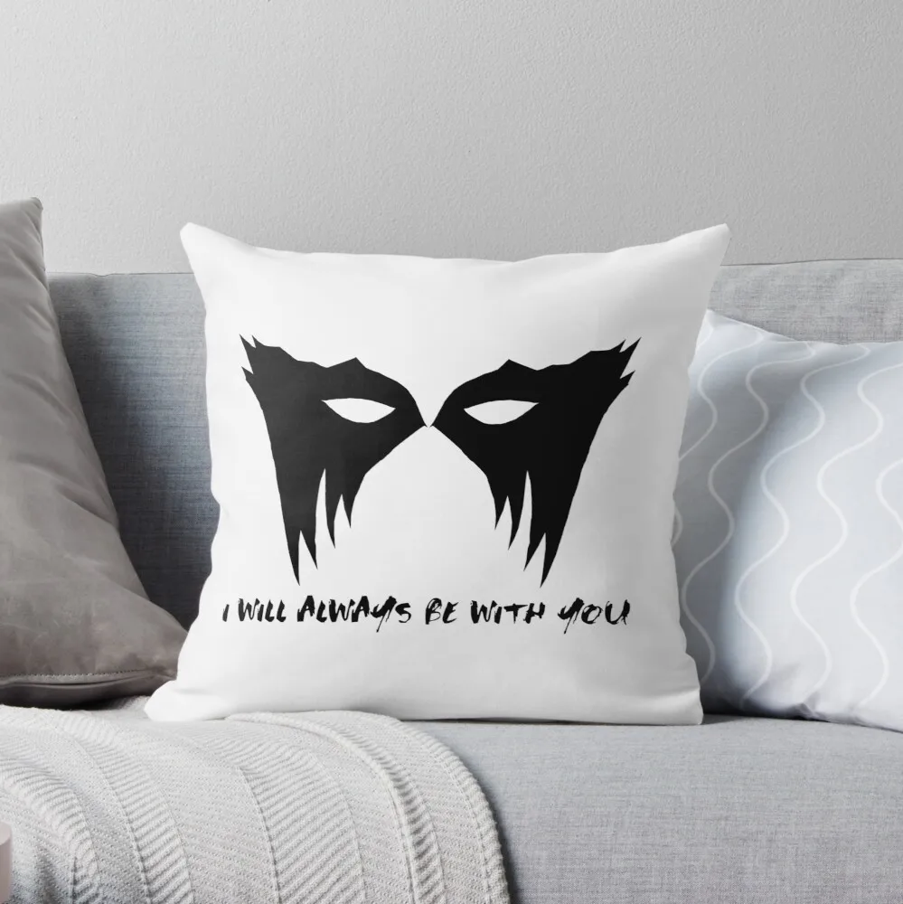 

I WILL ALWAYS BE WITH YOU - LEXA (black) Throw Pillow Customized Hot Sale Luxury Printing 3D Printing Square Pillowcase 45x45cm