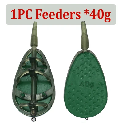 30g/40g/50g Carp Fishing In Line Method Feeders Accessories Set Quick  Release Flat Method Feeder and Bait Mould for Carp Feeders