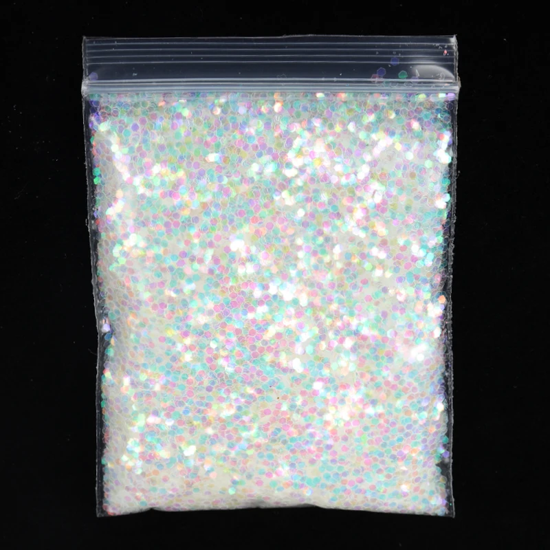 

10g Holographic AB Nail Glitter Shell Flakes Mermaid Mirror Round Paillette DIY Foil Pieces Sequins Nail Art Decor
