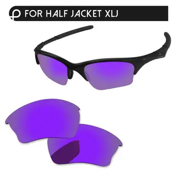 

Papaviva Plasma Purple Mirror Polarized Replacement Lenses For Half Jacket XLJ Sunglasses Frame 100% UVA & UVB Protection