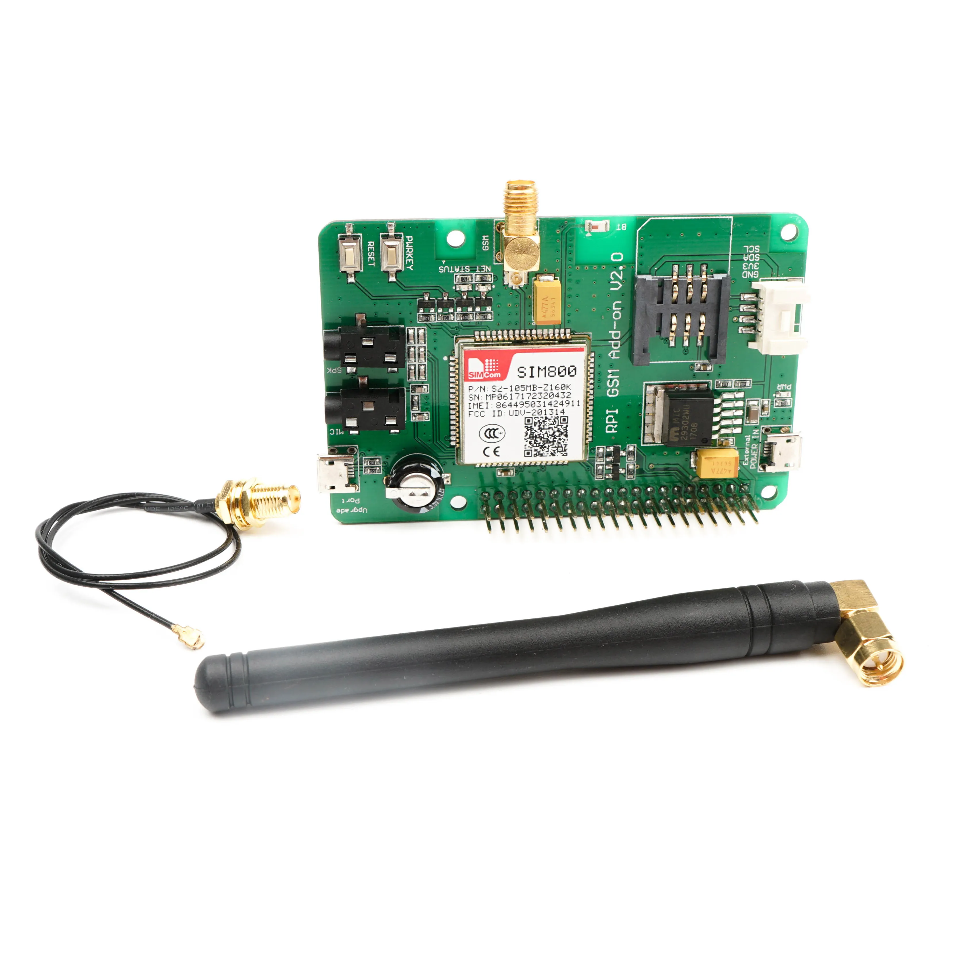 Плата SIM800 GSM GPRS для Raspberry PI 3 Model B + четырехдиапазонный модуль GSM/GPRS/BT | Электронные