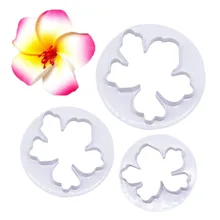 3 шт. Гавайский цветок резак помадка торт напечатанный резак печенья инструмент для выпечки прессформы