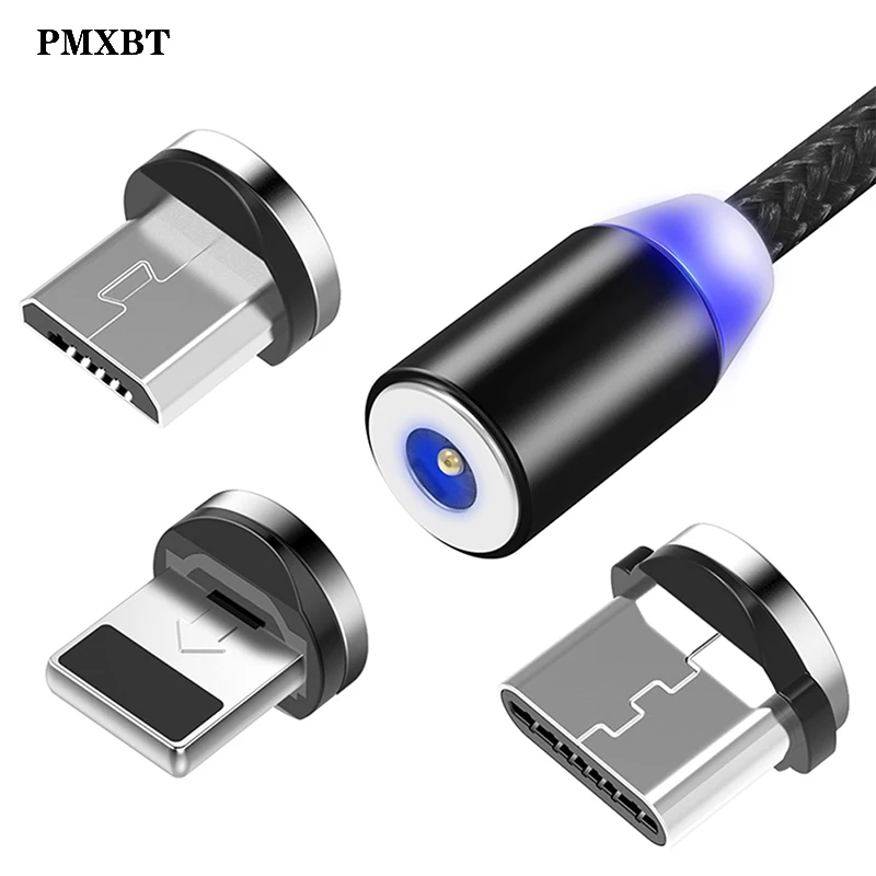 

Magnetic Cable Charger Micro USB Type C Lighting Cable 2A Fast Charging USBC/Type-C Wire For iPhone Samsung Mobile Phone Cables