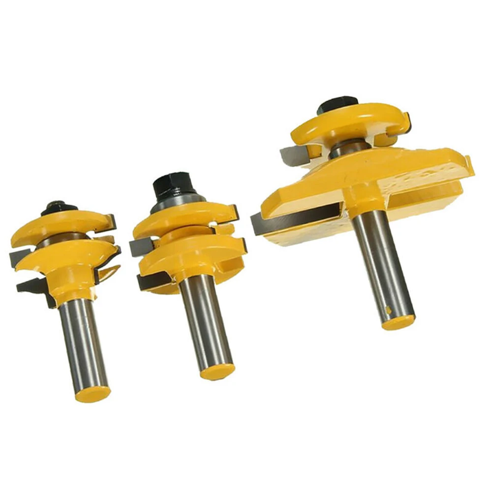 

Ogee Blade Router Bits Cutter 3Pcs 1/2inch Shank Rail & Stile Rotating