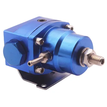 

Adjustable 1-160 Psi Fuel Pressure Regulator Kit With Liquid Gauge - Blue
