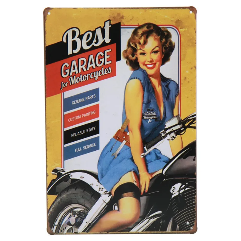 5 шт./компл. металлический мой "Garage Rules" гараж домашний Декор стены Ретро Живопись Тинтин знаки олова Бар плакат налет наклейки 30X20 см H20 - Цвет: LH6260