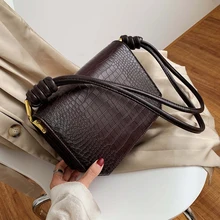 Ретро текстура Маленькая женская сумка Новая мода Корейская версия универсальная сумка на одно плечо Подмышечная сумка квадратная сумка