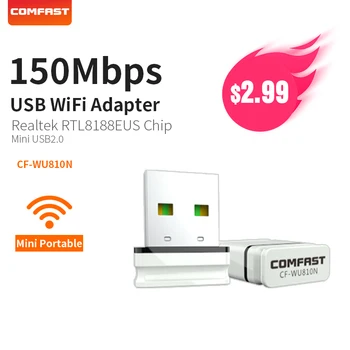 

COMFAST Wifi Adapter 150mbps Mini Access Points Wireless Wifi Network Card Usb Antenna Dongle Windows XP 7 8 10 Mac OS CF-WU810N
