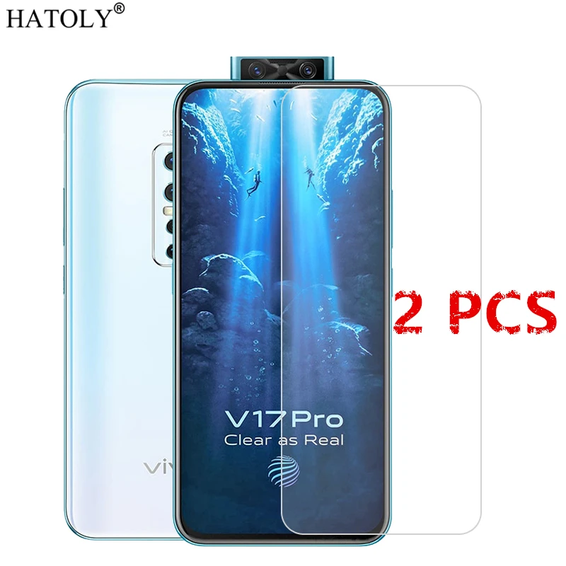 2 шт. для Vivo V17 Pro стекло Закаленное пленка HD 9H Защитная экрана телефона Pro|Защитные