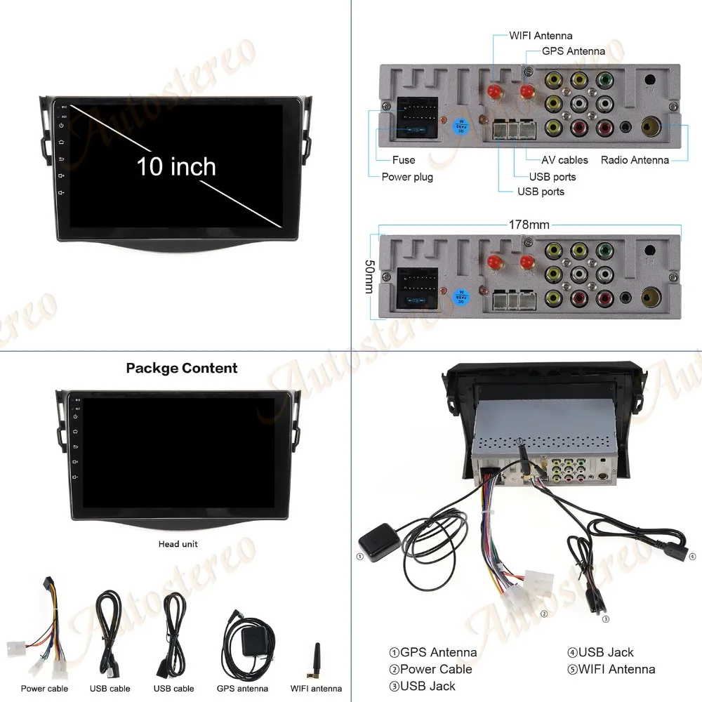 DSP Android 10,0 автомобильный dvd-плеер gps навигация для TOYOTA RAV4 2006-2012 головное устройство рекордер Авто Радио стерео Мультимедийный Плеер