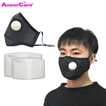 

Anti Vervuiling PM2.5 Mond Masker Stofmasker Wasbare Herbruikbare Maskers Katoen Unisex Mond Moffel Voor Allergie/Astma/Reizen