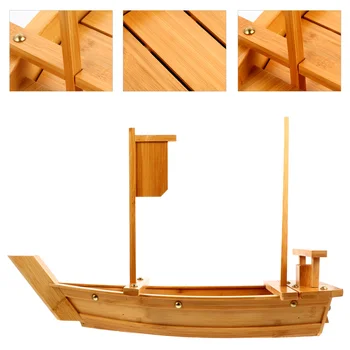 

1 Pc Practical Durable Lightweight Food Serving Dish Sushi Plate Boat Sushi Boat for Restaurant Home Hotel