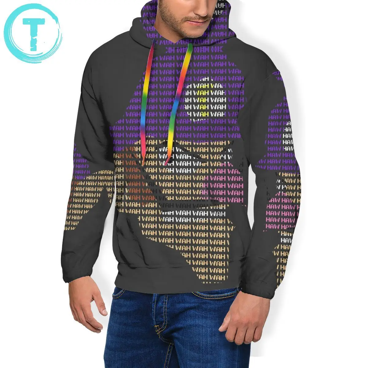 purple pullover hoodie men's