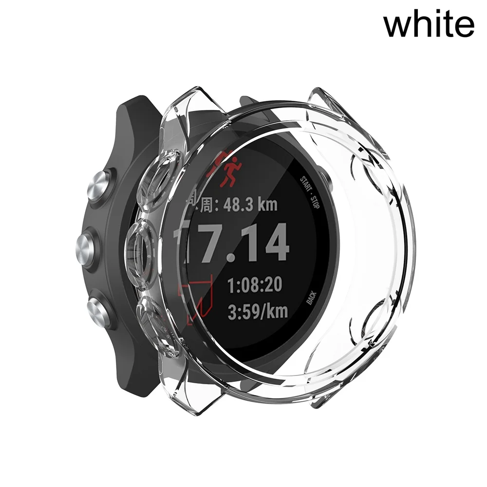 Чехол для часов Garmin Forerunner 245 M/245 TPU, защитный чехол для браслета, сменные противоударные прозрачные Смарт-часы