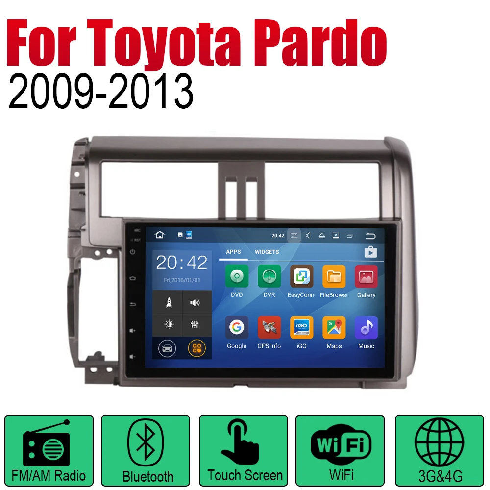 Автомагнитола ZaiXi Android 2 Din для Toyota Pardo / LC950 Prado 950 2009 ~ 2013 автомобильный
