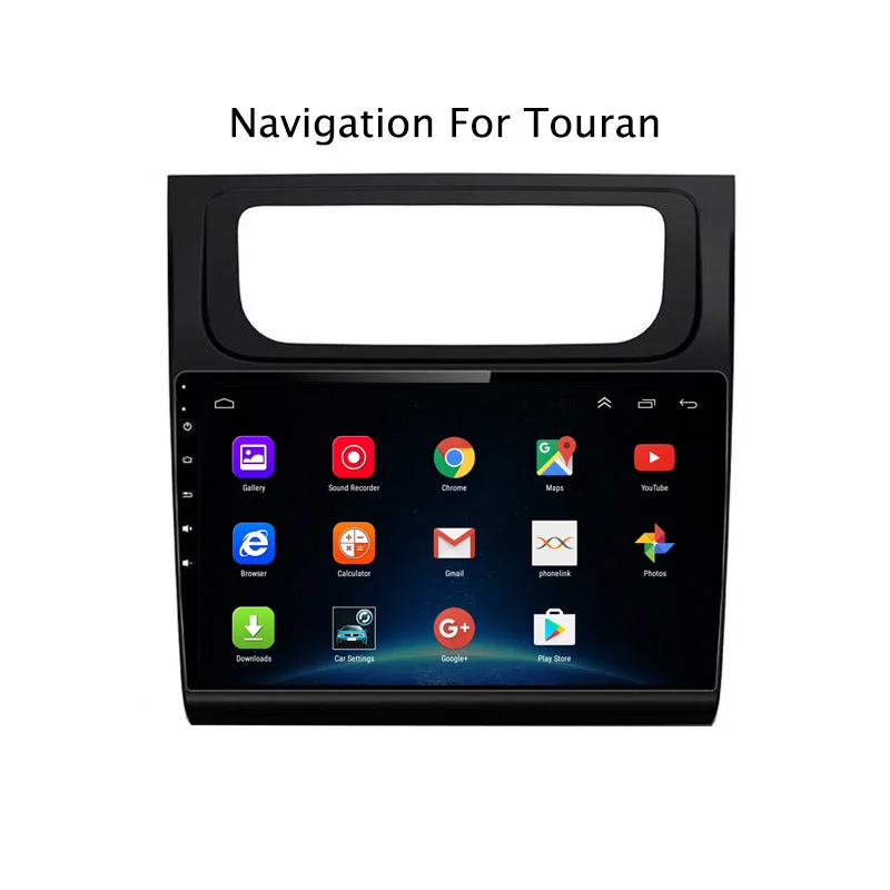 Best 9Inch Android 8.1 Car DVD GPS Navigation Player For VW Touran 2004-2015 4G LTE with SIM Card Slot 2DIN Car Radio Stereo 1