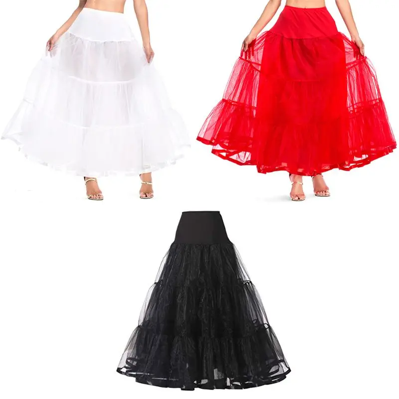 

Women Tutu Underskirt Skirts Big Swing No Hoop Bridal Wedding Dress Petticoats E15E