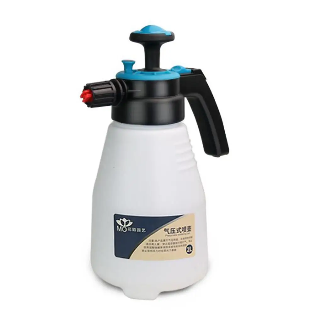 Foam white 2L Садоводство зеленое растение ручное давление пневматическая Лейка смелый гидравлический стержень взрывозащищенный бытовой Спрей горшок - Color: Foam white