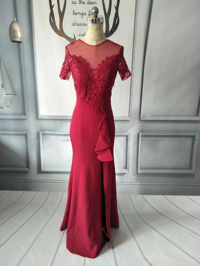 Блестящее женское сексуальное вечернее платье Cheongsam с разрезом, тонкое китайское платье с рыбьим хвостом, оболочка Qiapo Vestidos De Festa
