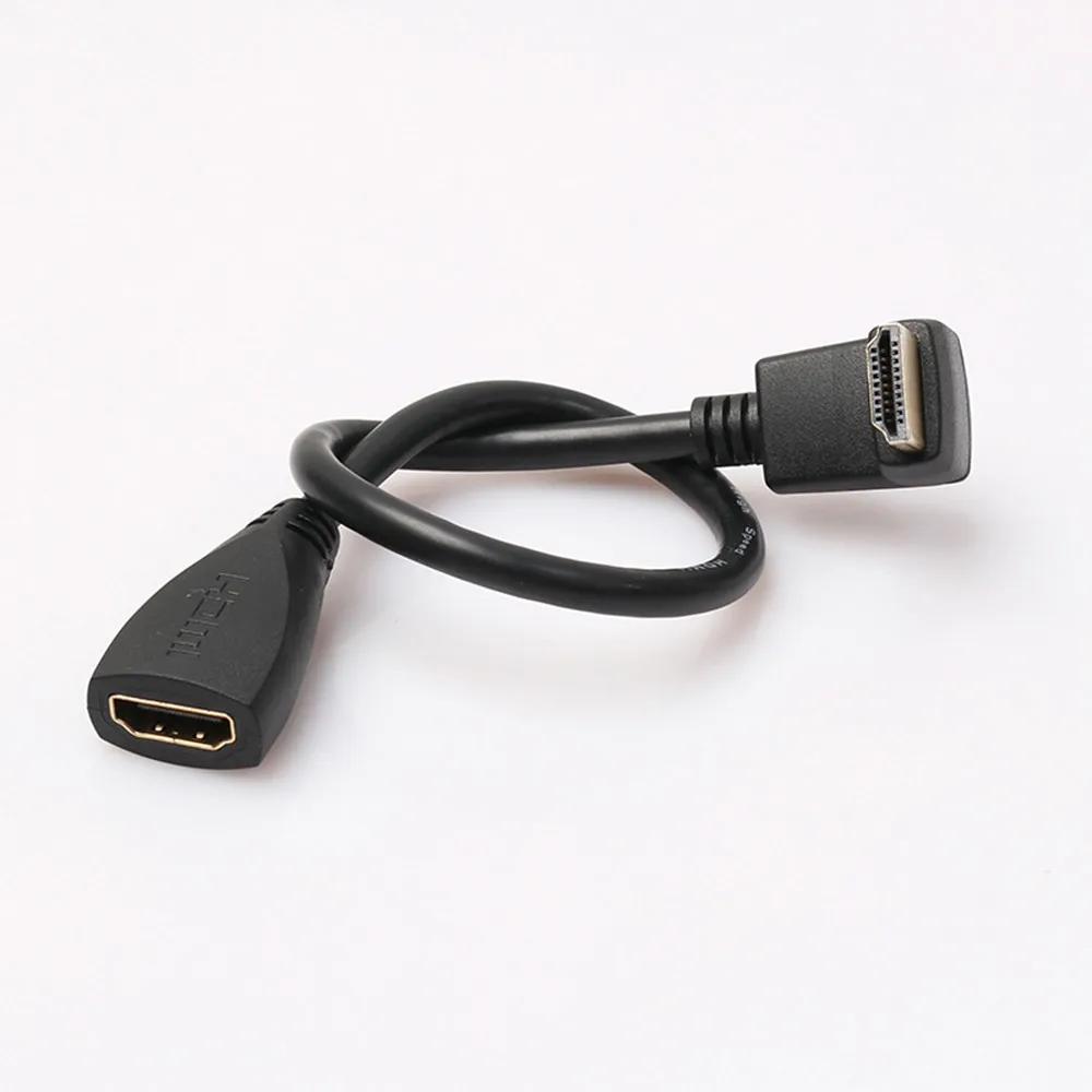 HDMI кабель штекер к HDMI Женский адаптер 4K конвертер удлинитель 90 градусов под прямым углом для 1080P HDTV PC HDMI адаптер