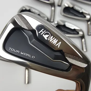 

Golf Club Professional Golfer 737P Golf Irons HONMA Tour World TW737p Iron Set Black Head Steel Free Shipping